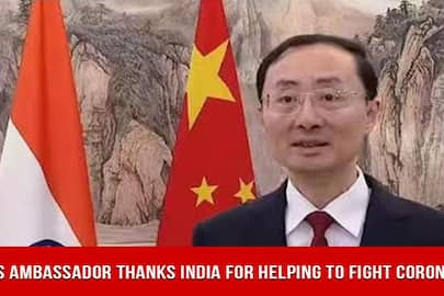 China is thankful to India for fighting coronavirus with them