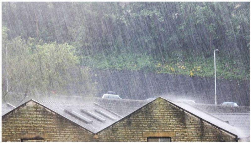 1 and half hour Heavy rain fall in puttur