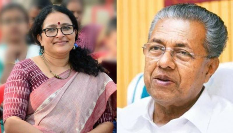 Suja Susan George facebook post about pinarayi vijayan on malayanma 2020 inauguration controversy