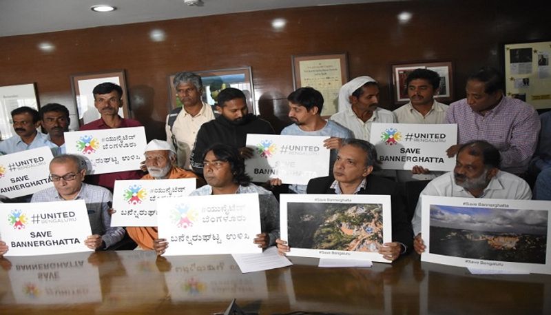 namma bengaluru foundation oppose bannerghatta national park reduction