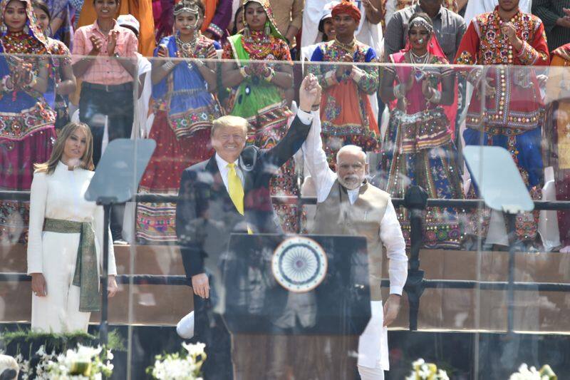 american president Donald trump exciting about Indian tour and crowed