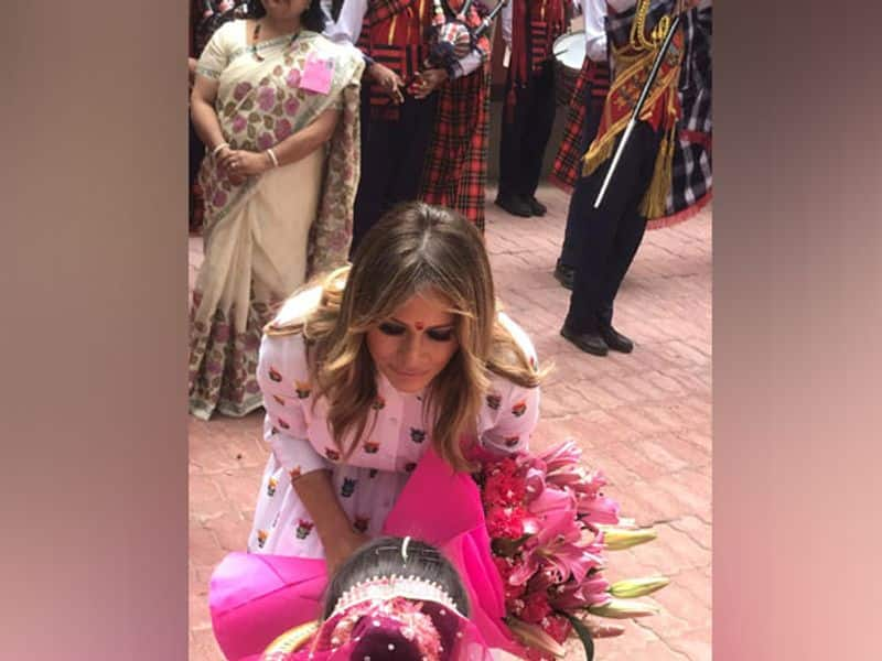 Delhi: This is how Trump's wife met the young children of a government school