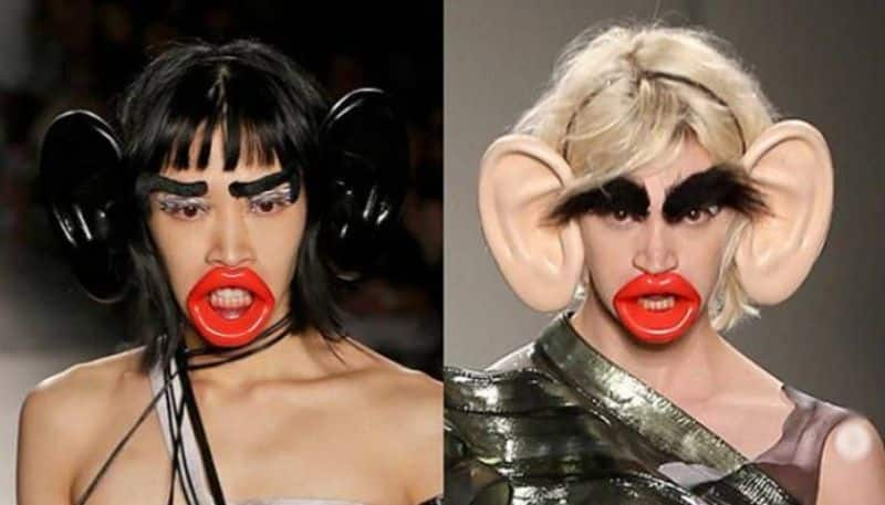 huge criticism against Fashion Design School after Model Refuses to Wear big Lips and Ears