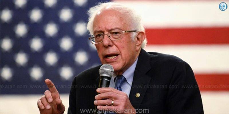 american opposition candidate and democratic party candidate  berny sanders criticized president trump