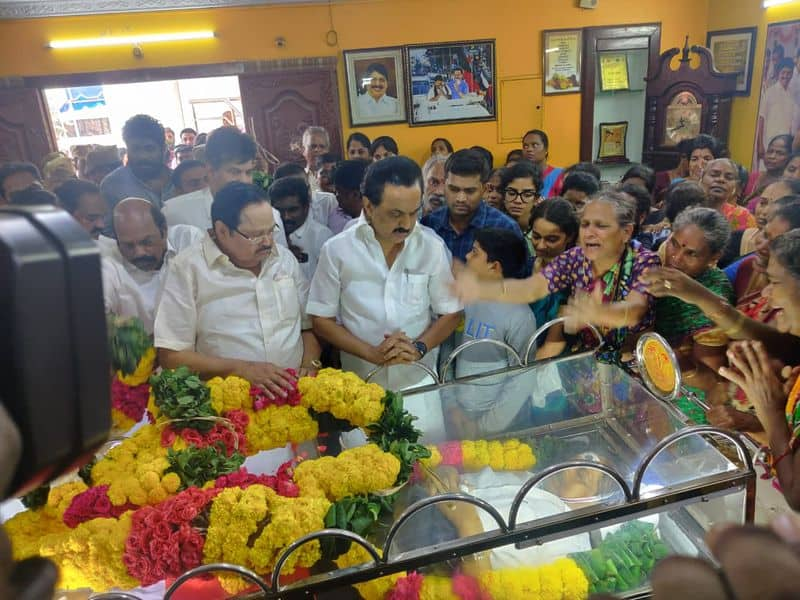 Stalin paid tribute to MLA KPP Samy