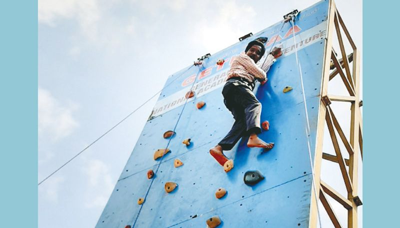 Chikmagalur DC Bagadi Gautham Rock Climbing