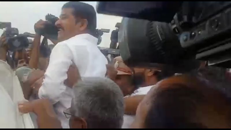 Congress MP Revanth Reddy arrested at Janwada in Rangar Reddy district