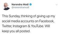 PM Modi expresses interest to give up social media accounts, Twitterati plead #NoSir