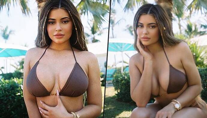 Kylie Jenner, who is in the Bahamas with daughter Stormi Webster and friends, has shared a few hot pictures on her social media pages.