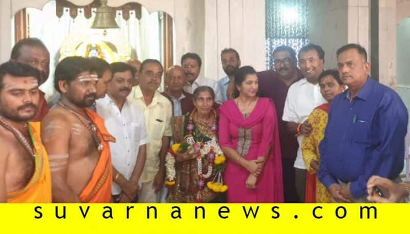 PM Modi wife Jashodaben visits Nilakanteshwara temple in chitradurga