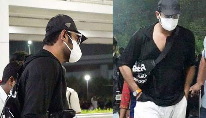 Coronavirus outbreak Prabhas snapped in a mask at the airport as he travels to Europe