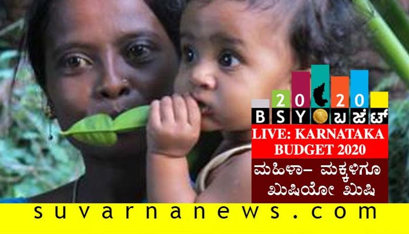 Karnataka Budget 2020 BSY focus on women, children's