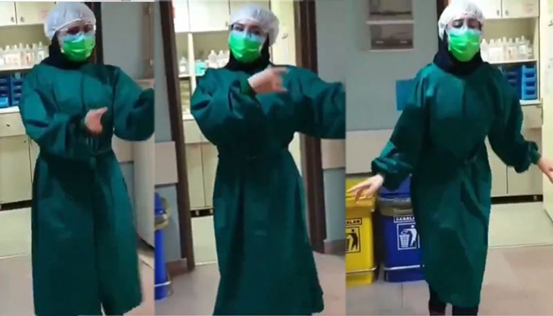 shortage of resources and equipment to defend corona but they are not losing their spirit viral dance of medical staff from iran