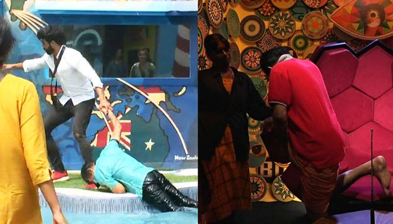 rejith kumar injured while weekly task in bigg boss 2