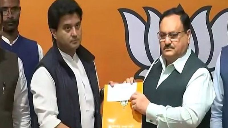 Jyotiraditya Scindia joins BJP takes a sharp swipe at the Congress