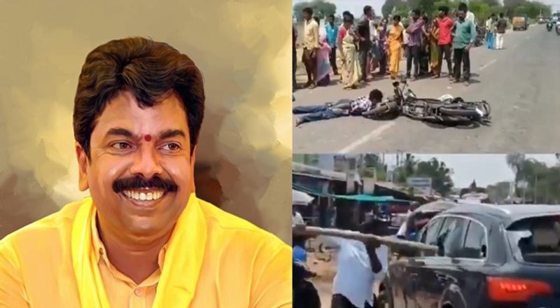 Macherla Attack: Pinnelli Ramakrishna Reddy releases footage Of Bonda Uma car hitting a disabled... video goes viral