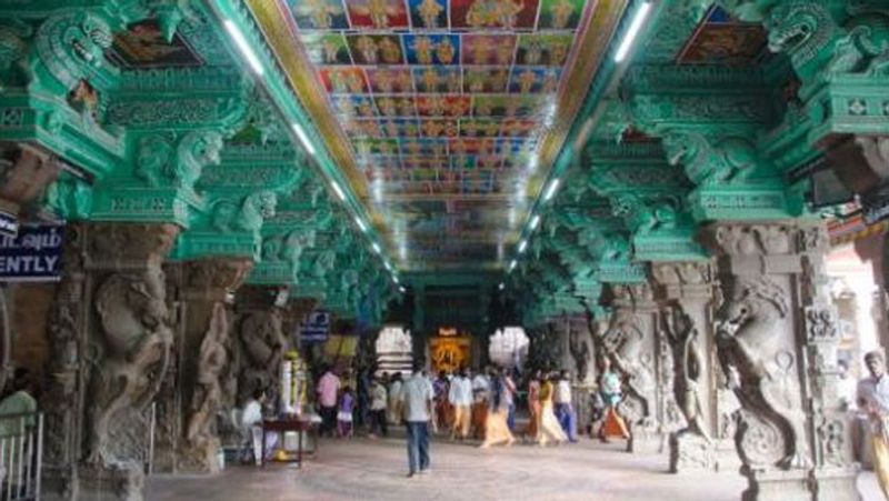 meenakshi umman temple under 5 tier security because of president's visit