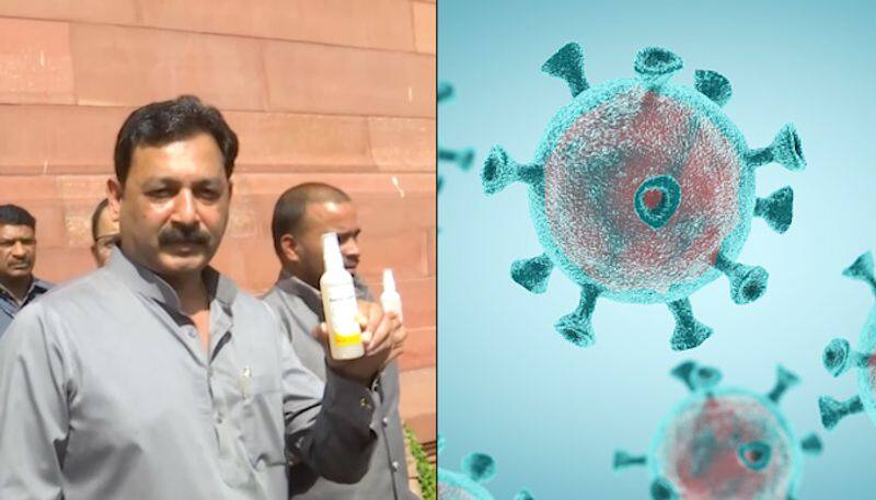 Coronavirus: Sanitizers in Parliament - BJP MP goes on distribution spree