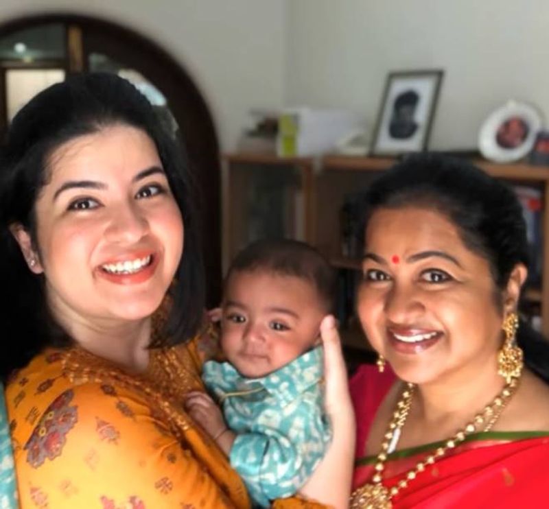 Radhika sarathkumar daughter Rayanne Mithun Names her baby girl