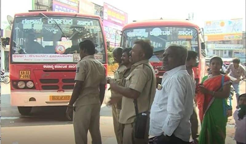 Transport Department not yet provide mask sanitizer to Vijayapura KSRTC Staff