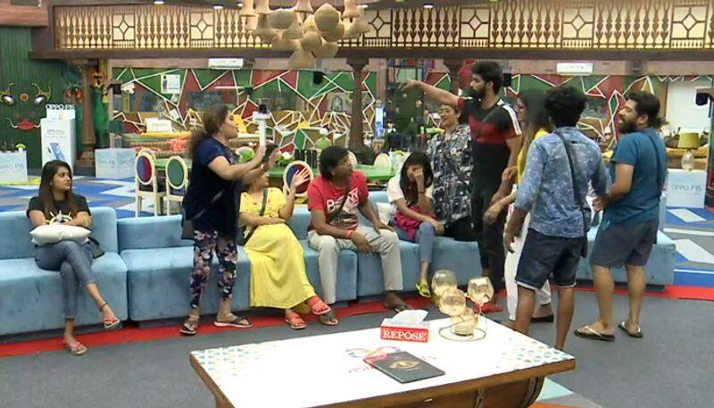 daya argues with opposite group in bigg boss 2