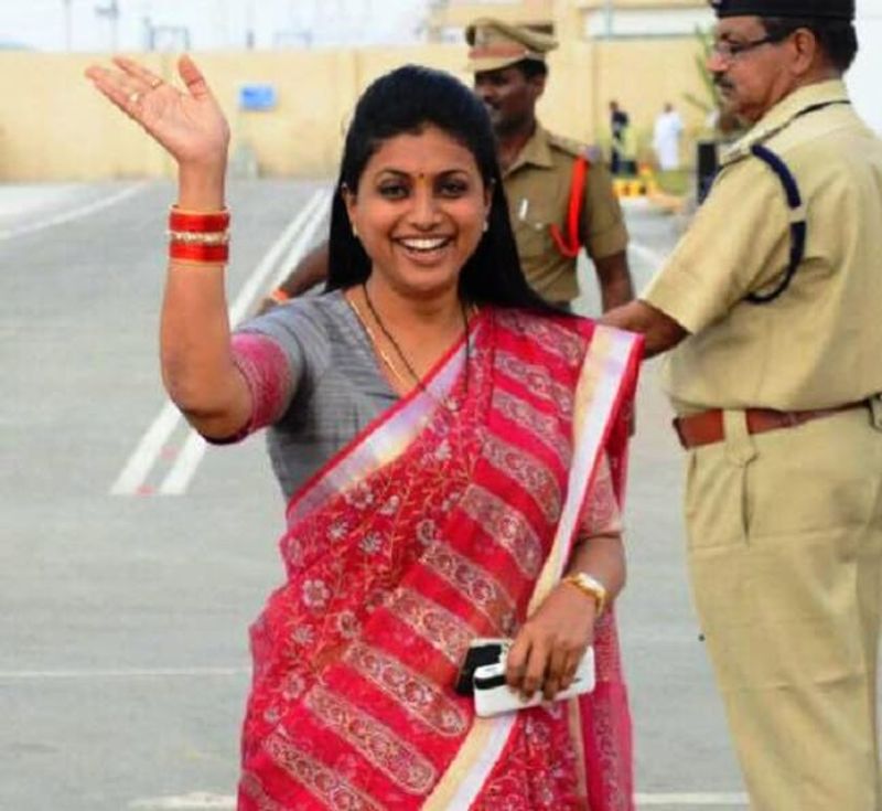 YSRCP MLA  Roja violating corona rules