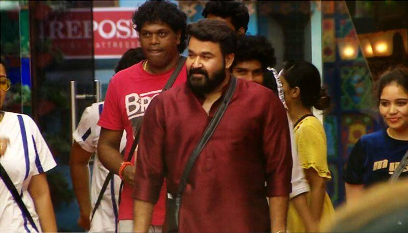 surprise entry of mohanlal in bigg boss house