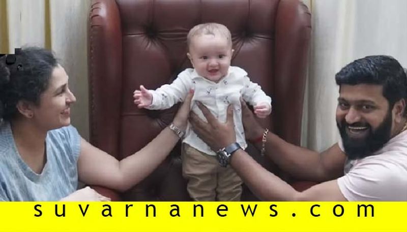 Sandalwood actor Rishab Shetty special gift for his son Ranveeth first birthday