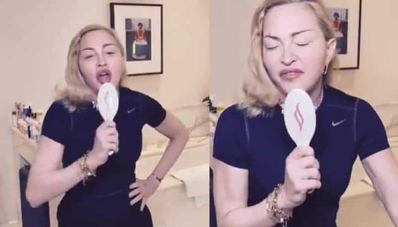 Madonna sings 'let's go eat some fried fish' corona song