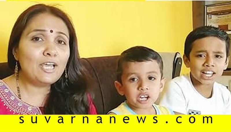 Hands up Kannada corona song of singer Nagachandrika Bhat and kids becomes viral