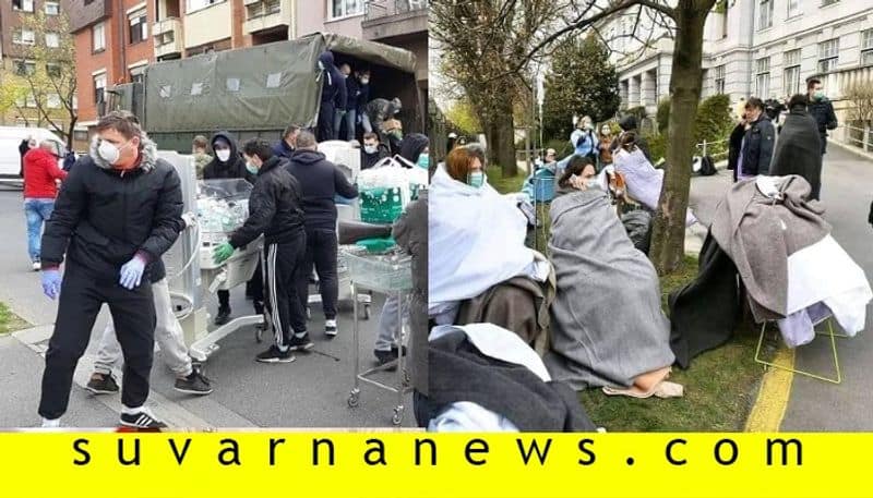 Images of ICUs on roads are not of Italy but of Croatia earthquake during Coronavirus breakdown