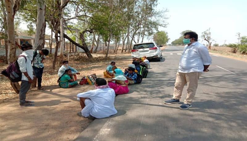 lockdown effect... andole mla chanti kranthi kiran shows humanity