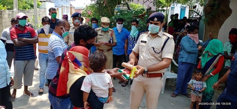 rajanna sircilla sp rahul hegde helping hand to poor people