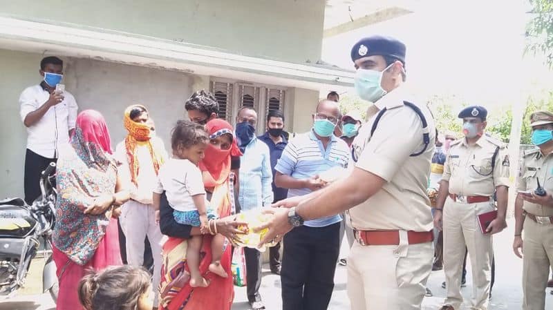 rajanna sircilla sp rahul hegde helping hand to poor people