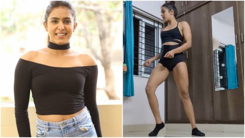 Comali Actress Samyuktha Hegde Hot Dress Glamour Dance Video Going Viral