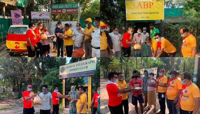 ময়দানের অন্যান্য ক্লাবের মালিদের ত্রাণ সামগ্রি দিল ইষ্টবেঙ্গল