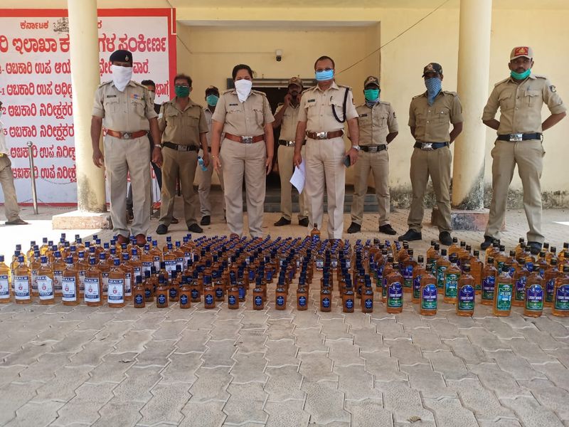 Illicit liquor worth 50 thousand seized in Karwar