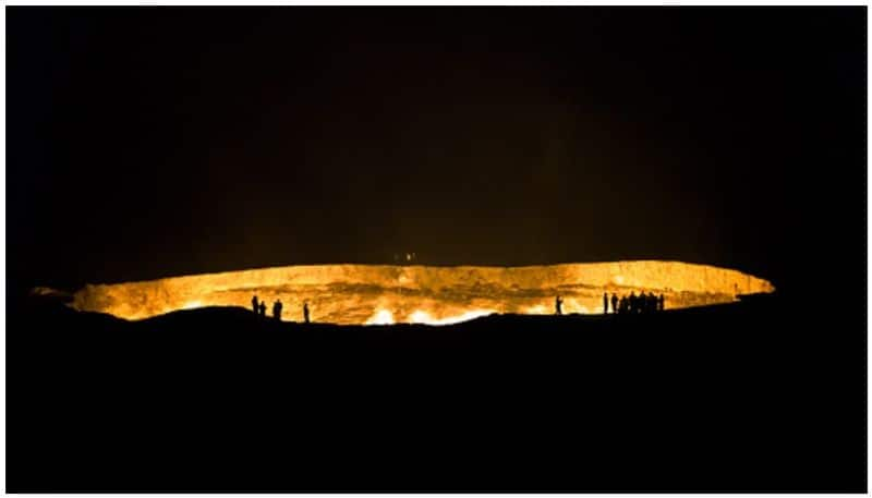 scientists wonders on Darvaza gas crater which has been burning for more than 50 years