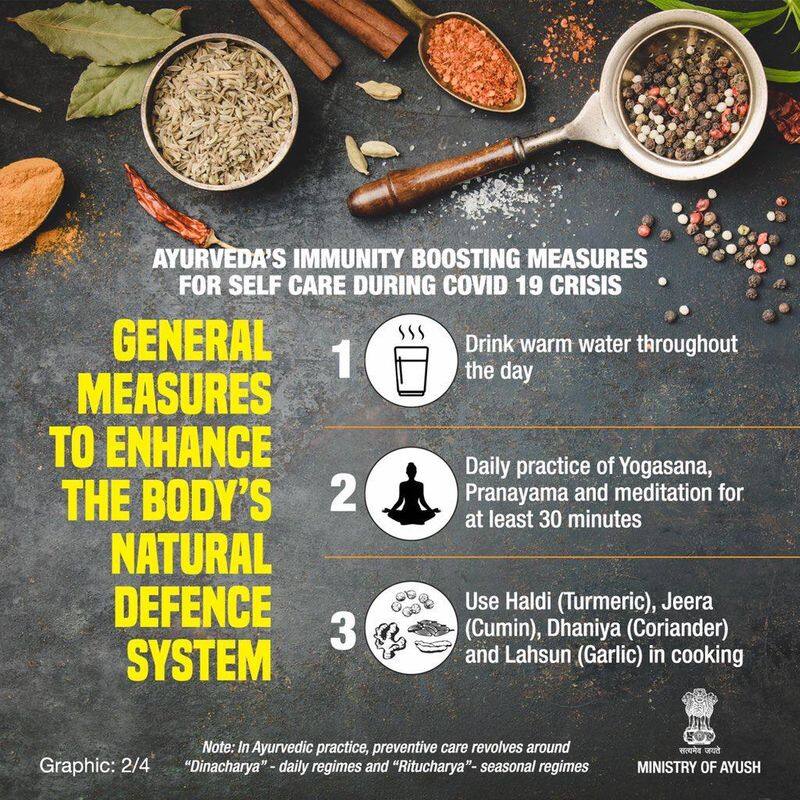 Ayush ministry advises some steps gain immunity power