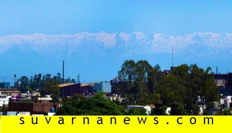 Jalandhar see snow capped himachal mountains for first time in decades