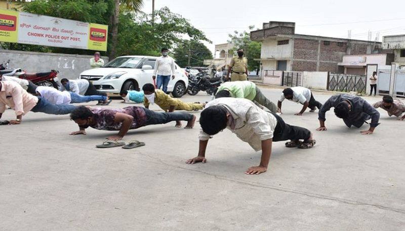 Srange Punishment to Those Who Are Violation of Government Order in Kalaburagi