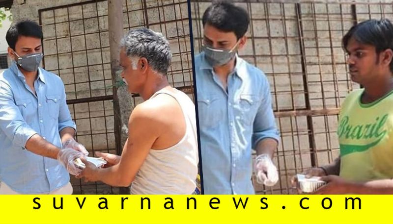 Actor Dhananjaya distributes food to needy in Coronavirus lockdown