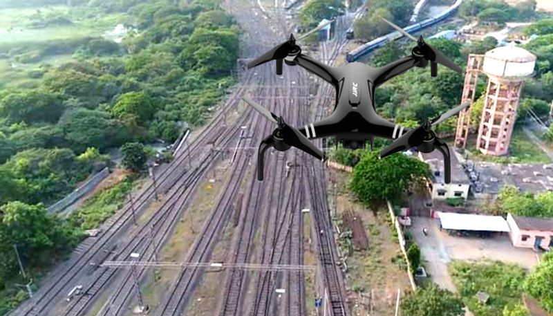 Drone Camera to Control during India LockDown in Gangavati in Koppal district