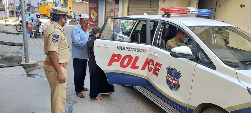 Lock Down: Police help pregnant woman at Karimanagar