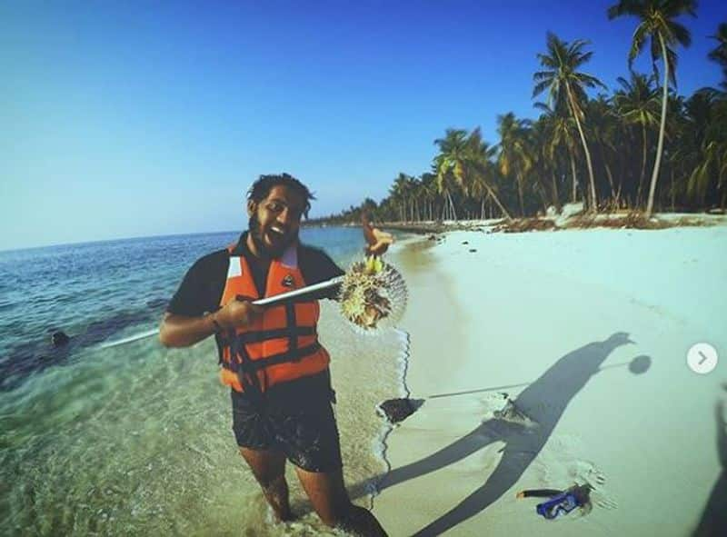 Lockdown young man trapped in Lakshadweep, preparing lavish fish dishes