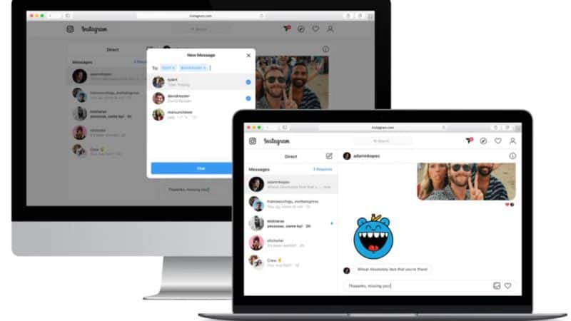 Now you can send and receive Instagram Direct Messages on web