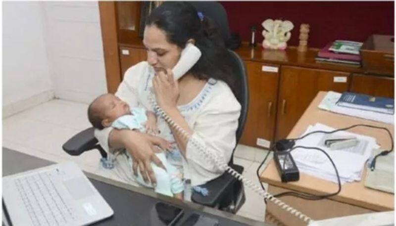 Month-Old Baby In Arms, Andhra Pradesh IAS Officer Back At Work