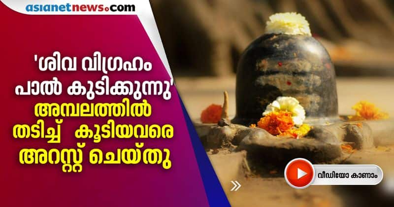 Rumour of Lord Shiva drinking milk