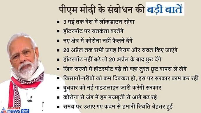 PM मोदी का ऐलान- देश भर में  3 मई तक रहेगा जारी; बोले-19 अप्रैल तक देनी होगी कठोर अग्नि परीक्षा