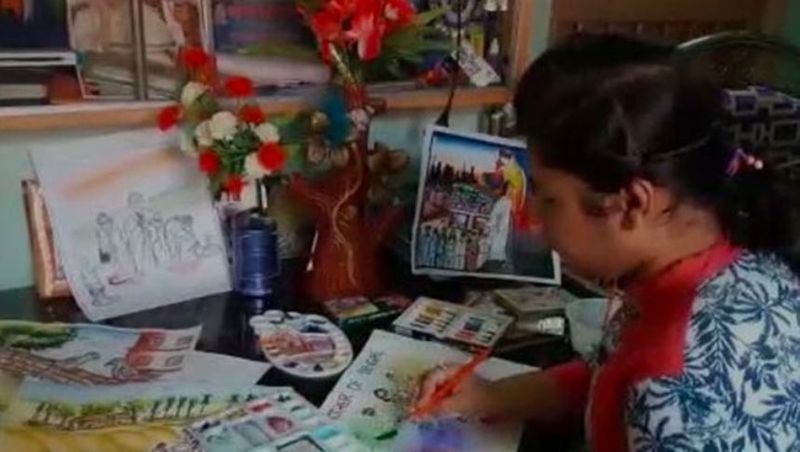 CBSE student extends arm to paint, sell art to raise funds for fight against COVID-19